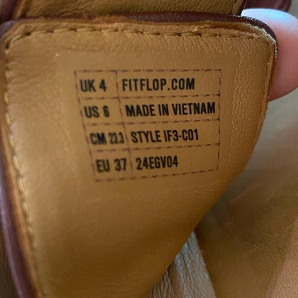 Fitflop Maroon Double-Buckle Sandals - Picture 4 of 4